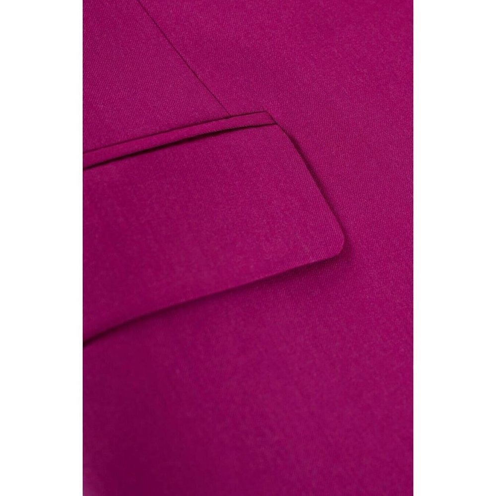 Ba&sh Womens Isha Suit Jacket Sz 0 XS Rose Fuchsia Pink Wool Boyfriend Blazer - Picture 10 of 10